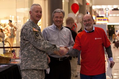 Holiday Mail for Heroes card signing event at the Mall of America, Bloomington, MN, November 2012.