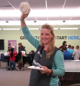 Red Cross intern Aria Nelson