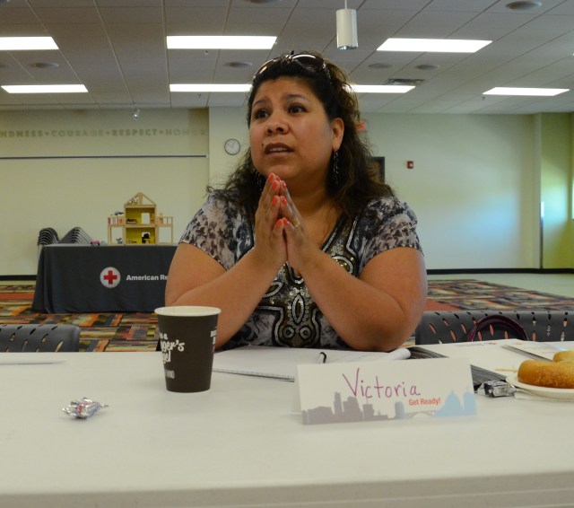 Victoria Krook, a K-12 educator in Brooklyn Center, says that reaching families one-on-one is best. Winter, she says, is a major emergency issue to address: "Parents don't know frostbite, how quickly it can happen."