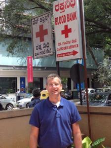 Minnesota Red Cross board member Craig Yolitz in Bangalore, India, 2014.