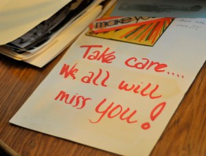 A page from the Sayonara (farewell) book the other Red Cross girls made for Lois Hamilton before she left Vietnam in 1968. Photo credit: Lynette Nyman/American Red Cross  