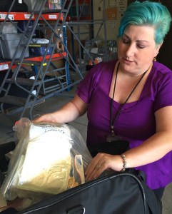 Kami Buccellato goes through the supplies inside the Nursing Kit. 